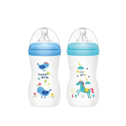 Momeasy Baby Wide Neck Feeding Bottle 2 Pack 240ML