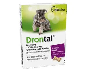 Drontal Chewable Intestinal Wormer Medium Dog