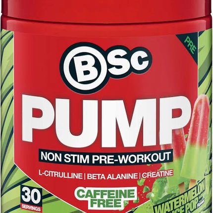 Bsc Pump Non Stim Pre Workout Watermelon Ice Pop 300G