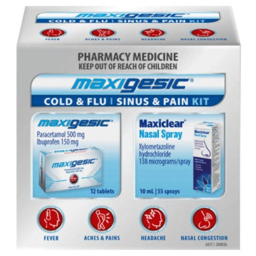 Maxigesic Cold & Flu, Sinus & Pain Kit - OhYouLuckyDuck.com.au