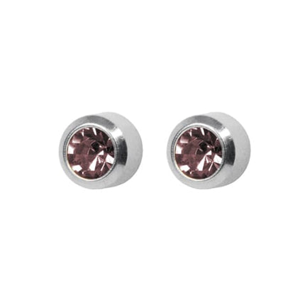 Adnohr Art Mini June Birthstone Heart Stud Earrings