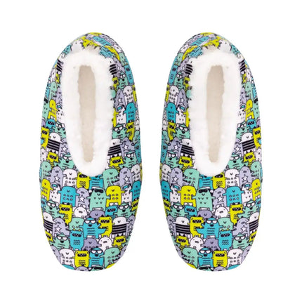 SnuggUps Kids Printed Monster Slippers Large EU36 37
