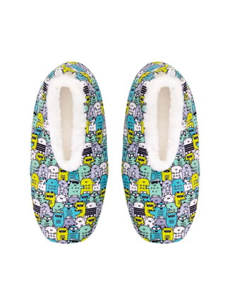 SnuggUps Kids Printed Monster Slippers Large EU36 37
