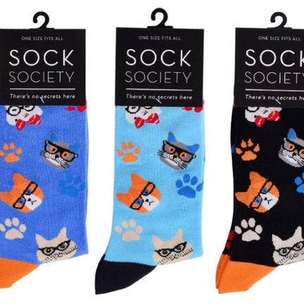 Sock Society Cat In Specs