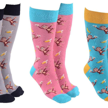Sock Society Cheeky Monkey Socks 3 PAIRS