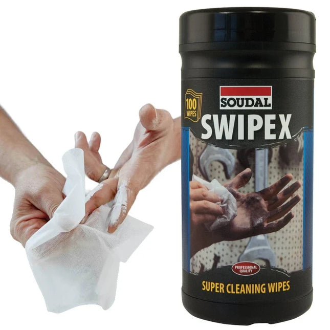 Soudal Swipex Super Cleaning Wipes 100 Tub