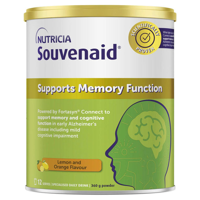 Souvenaid Memory Powder Lemon & Orange 360g - OhYouLuckyDuck.com.au