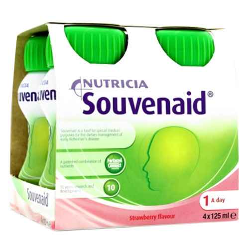 Souvenaid Strawberry Flavoured Nutritional Drink 4 x 125ML