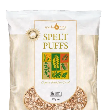 Good Morning Cereals Organic Puffs Spelt Cereal 175G