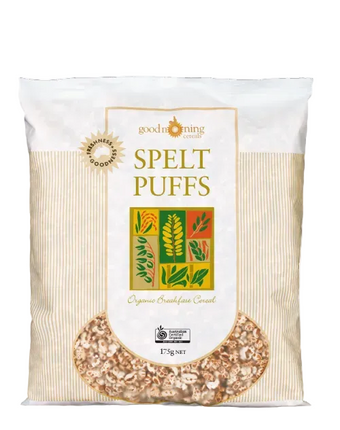 Good Morning Cereals Organic Puffs Spelt Cereal 175G