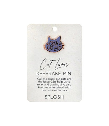 Splosh Cat Lover Keepsake Pin