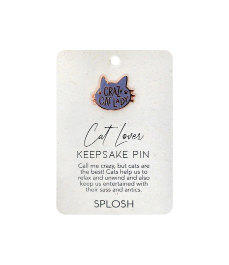 Splosh Cat Lover Keepsake Pin
