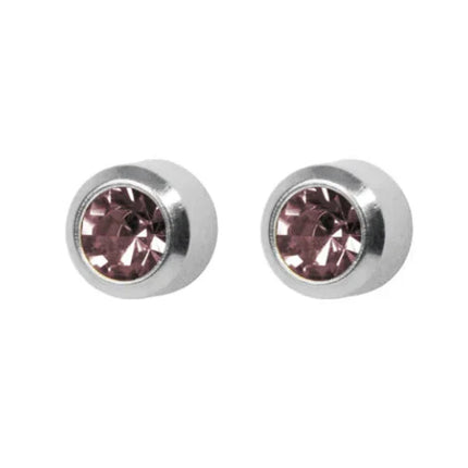 Studex System 75 Stainless Steel Regular Bezel Alexandrite Ear Piercing Studs 1 Pair
