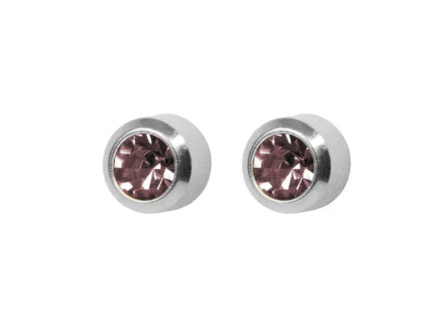Studex System 75 Stainless Steel Regular Bezel Alexandrite Ear Piercing Studs 1 Pair