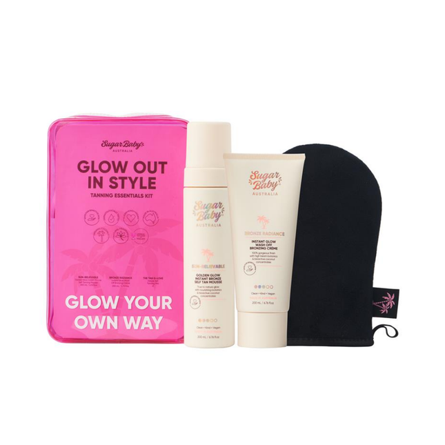 Sugar Baby Glow Out In Style Essential Tanning Gift Set - OhYouLuckyDuck.com.au