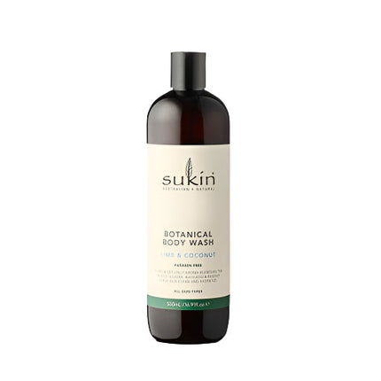 Sukin Botanical Body Wash Lime & Coconut 500mL