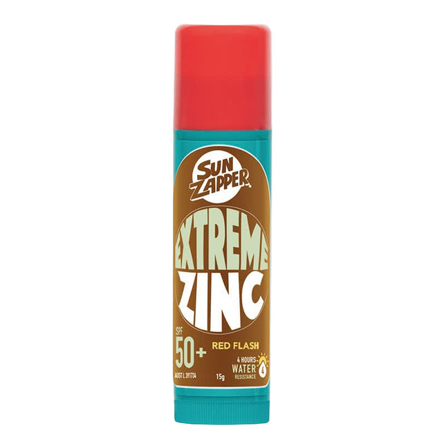 Sun Zapper Extreme Zinc Stick SPF50 Plus Red Flash 15G