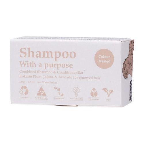 Shampoo With A Purpose Shampoo & Conditioner Bar 135G Colour Treated - OhYouLuckyDuck.com.au