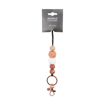 Teacher Latte Silicone Beaded Lanyard