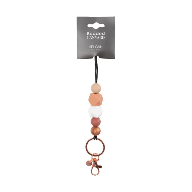 Teacher Latte Silicone Beaded Lanyard
