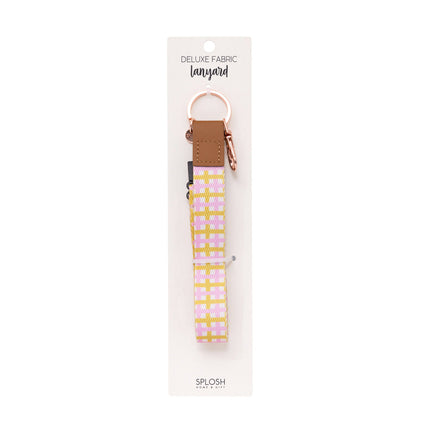 The Teacher Collection Plaid Fabric Lanyard for ID Badges and Keys