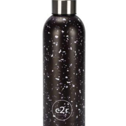 Terrazzo Stainless Steel Water Bottle Black 500ML