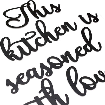 Hoaagard This Kitchen Is Seasoned With Love Wall Art