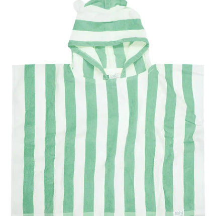 Toshi Hooded Towel Sage for Ages 3 to 5 Years