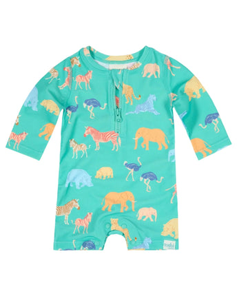 Toshi Swim Onesie in Congo Seagrass for Babies Size 000
