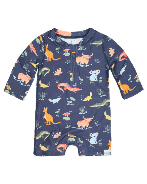 Toshi Swim Rashie Kakadu Moonlight Size 0