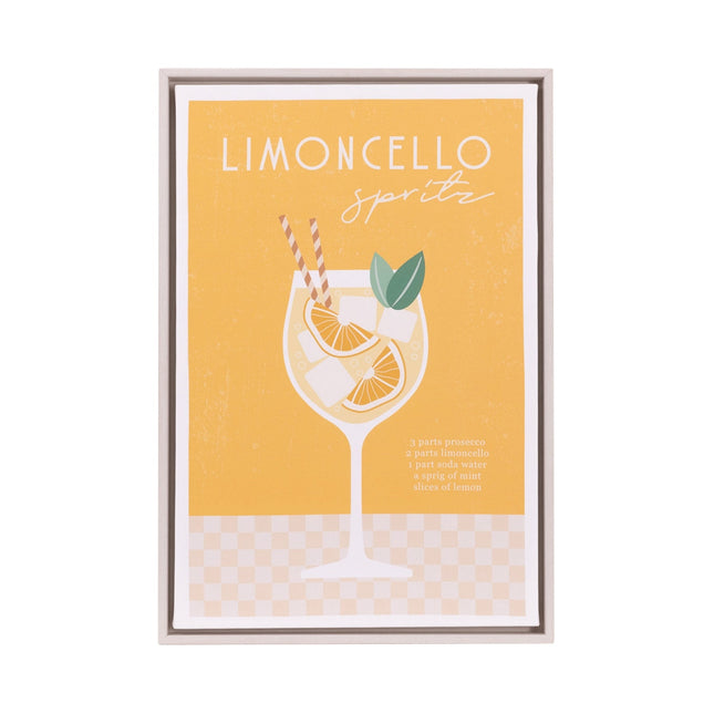 Tuscan Sun Limoncello Framed Canvas 44X64