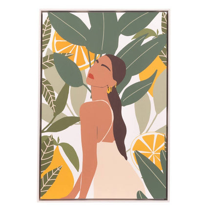 Tuscan Sun Green Goddess Framed Canvas Wall Art 64x94cm