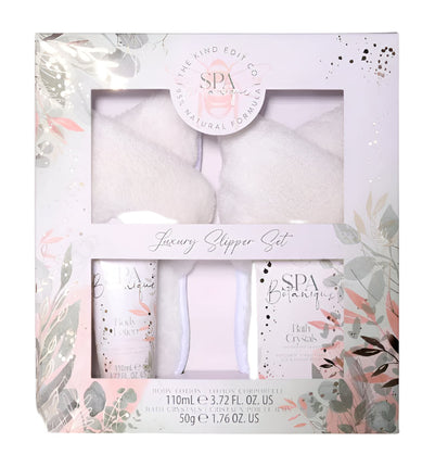 The Kind Edit Co. Spa Botanique Slipper Set