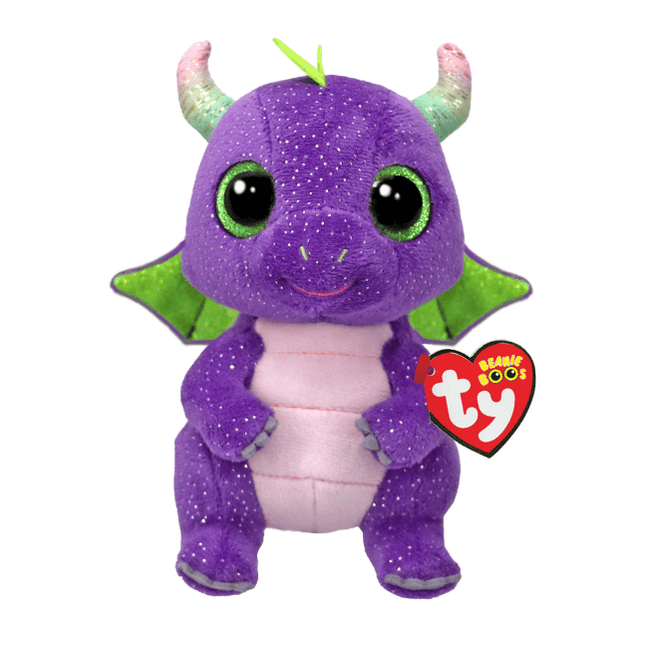 Ty Beanie Boos Daphne  Purple Dinosaur Reg