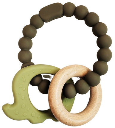 Elephant Green Teether Ring
