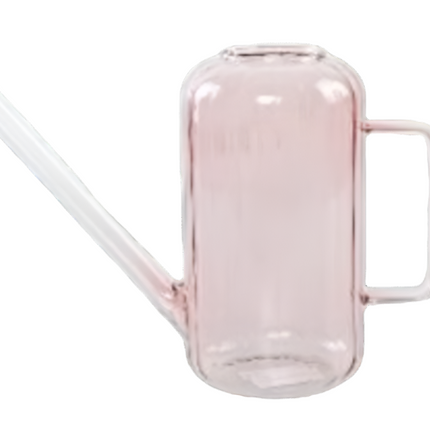 Urban Products Glass Home Garden Decor Decorative Watering Can PINK 18CM