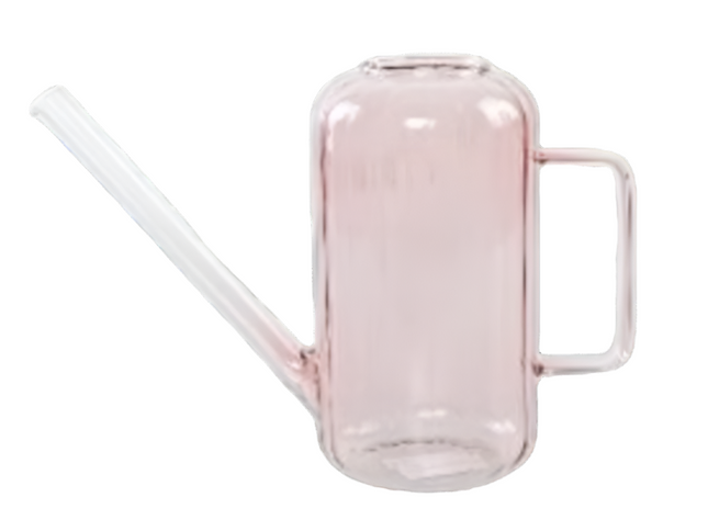 Urban Products Glass Home Garden Decor Decorative Watering Can PINK 18CM
