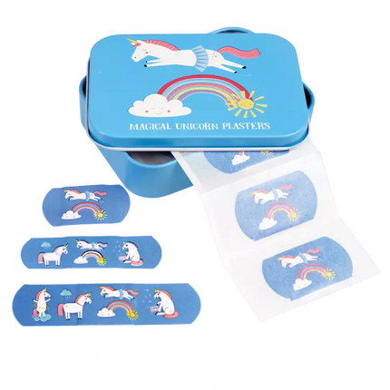 Rex London Unicorn First Aid Plasters in a Tin 30 PCS