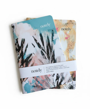 Notely Thom Stuart A5 Lined Notebook Journal Set of 2
