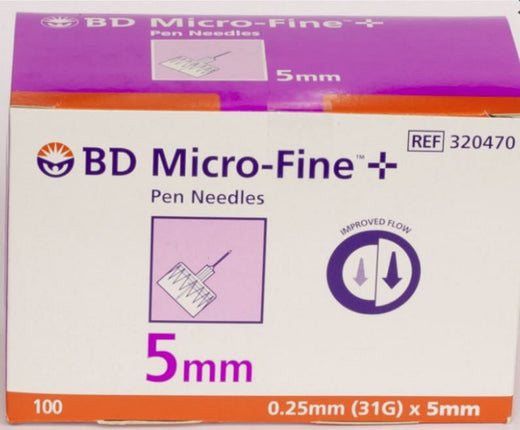 Becton Dickinson Micro Fine Pen Needles 31G 5MM
