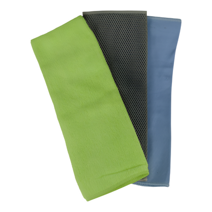 Master Detailer Microfibre Cloths Car Glass Wash & Scrub 3 Pack