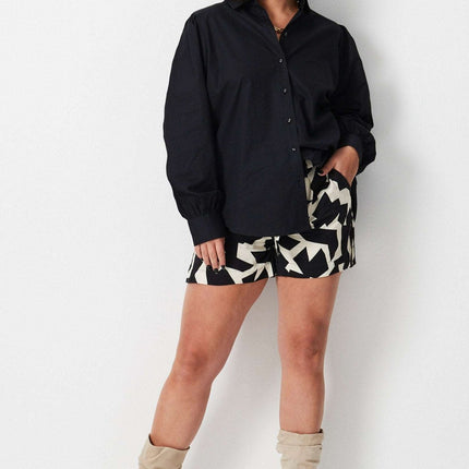 17 Sunday Utility Shirt Long Sleeve Work Shirt Black