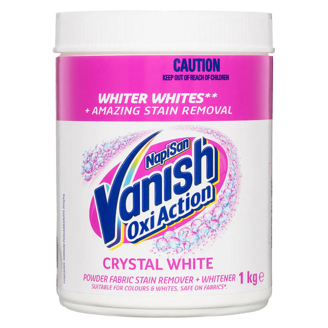 Vanish NapiSan Oxi Action Stain Remover Powder Crystal White 1.0Kg