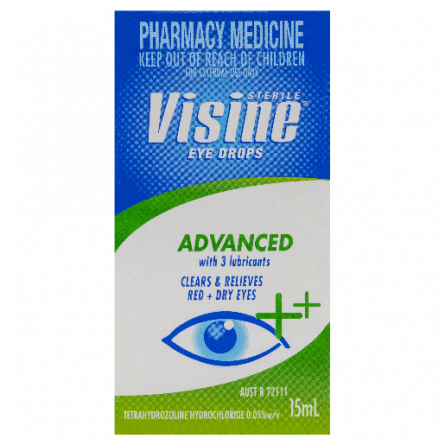 Visine Eye Drops Advanced 15mL