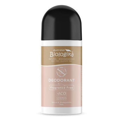 Biologika Fragrance Free Organic Deodorant Roll-On 70mL