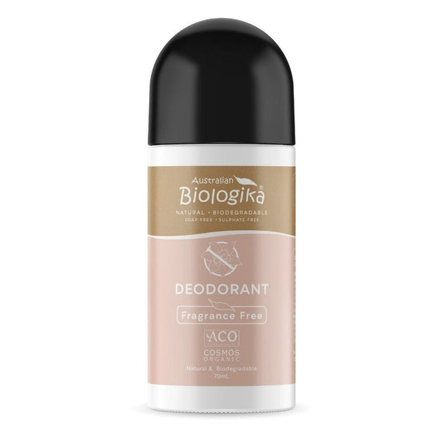 Biologika Fragrance Free Organic Deodorant Roll-On 70mL