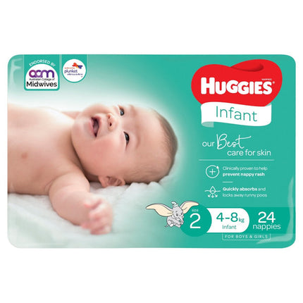 Huggies Ultimate Nappy Infant 24s