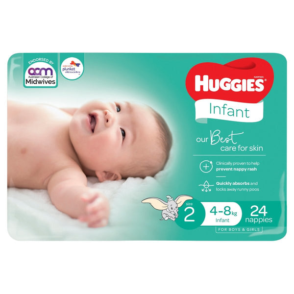 Huggies Ultimate Nappy Infant 24s