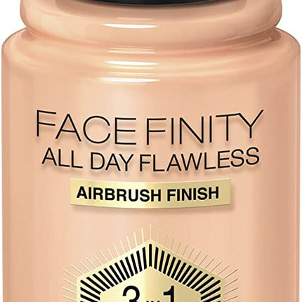 Max Factor Facefinity All Day Flawless 3 in 1 Liquid Foundation, 45 Warm Almond, 30ml - OhYouLuckyDuck.com.au