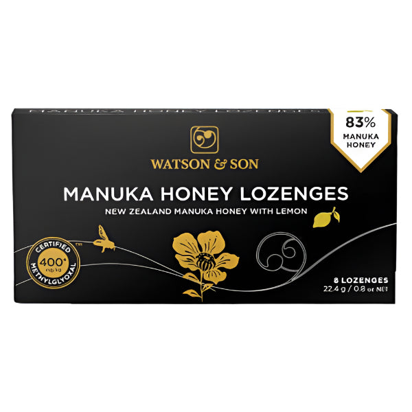 Watson & Son 400+ Manuka Honey & Lemon 8 Lozenges